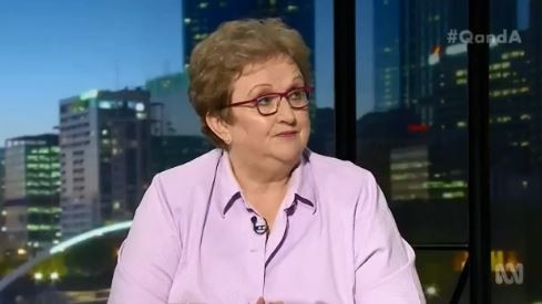 Amanda Vanstone appearing on Q&A.