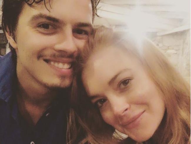 Egor Tarabasov and Lindsay Lohan in happier times. Picture: Instagram/Lindsay Lohan