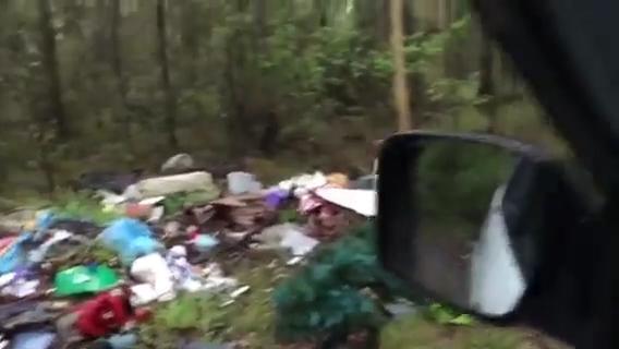 Video of people illegal dumping