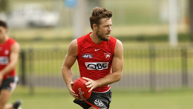 Luke Parker will miss the start of the AFL season. Photo: Phil Hillyard.