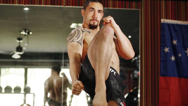 Whittaker is facing Israel Adesanya in Melbourne next Sunday.