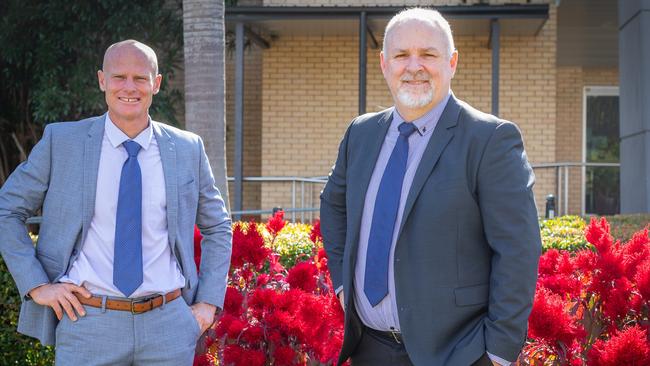 Mayor Glen Hartwig and new CEO Shane Gray