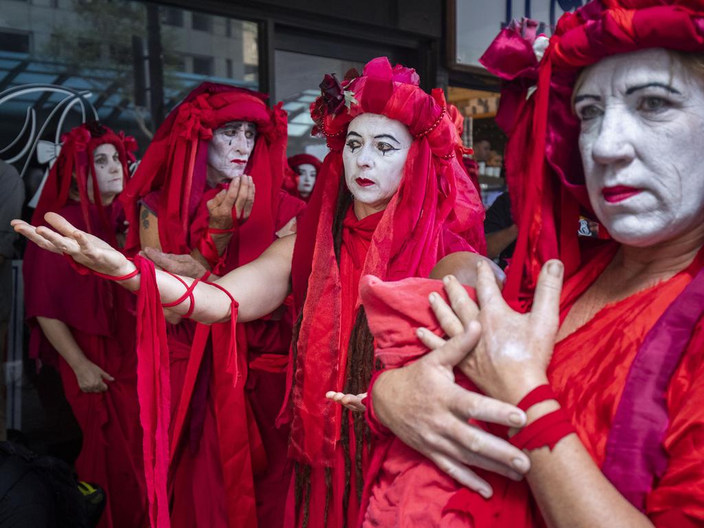 Extinction Rebellion ‘spring rebellion’ protests in Brisbane. Picture: Glenn Hunt/AAP