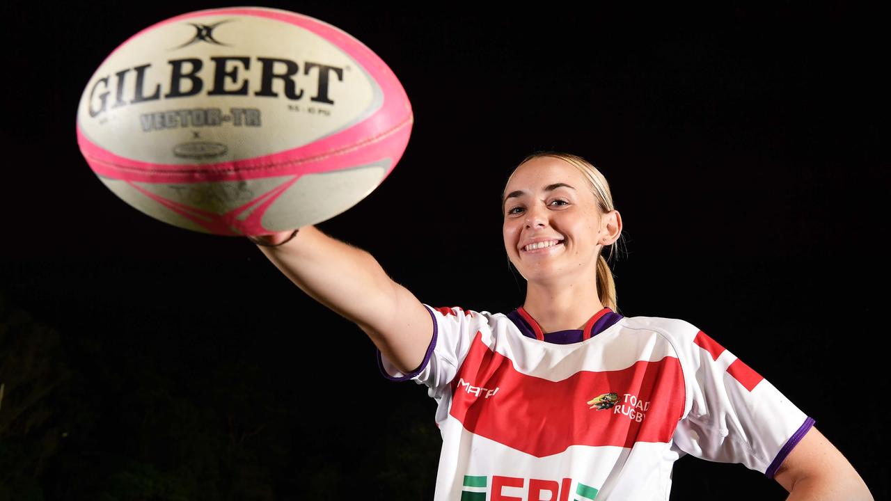 Siena senior student Sophia Collins also plays for the Nambour Toads in the SCRU women's competition. Picture: Patrick Woods.