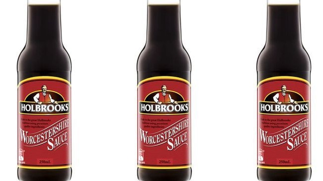 Holbrooks, one of several popular makers of Worcestershire sauce.