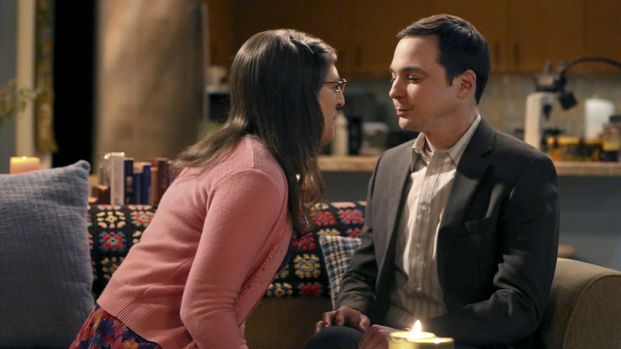 Jim Parsons and Mayim Bialik on Big Bang Theory. Picture: Michael Yarish/CBS via Getty Images