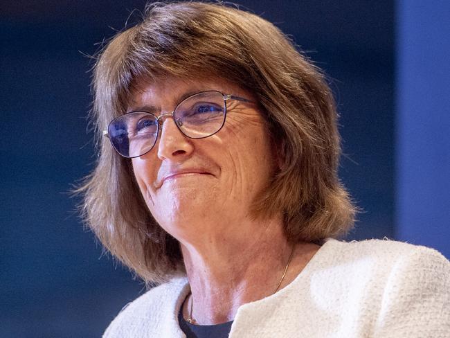 SYDNEY, AUSTRALIA. NewsWire Photos.December 10, 2024.RBA Governor, Michele Bullock holds a media conference discussing the Reserve Bank of AustraliaÃs monetary policy decision.Picture: NewsWire / Jeremy Piper