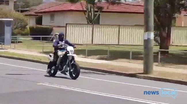 Lalor Park resident films unruly motorbike rider | Daily Telegraph