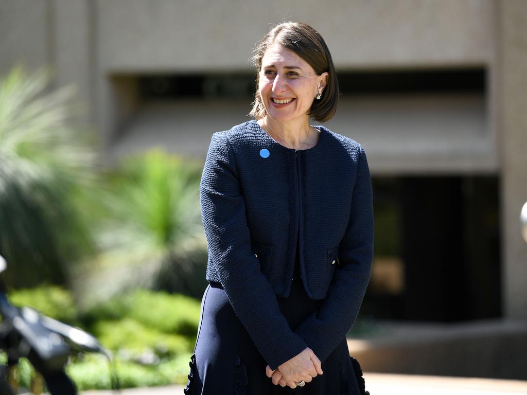 NSW Premier Gladys Berejiklian during a press conference in Sydney. Picture: NCA NewsWire/Bianca De Marchi