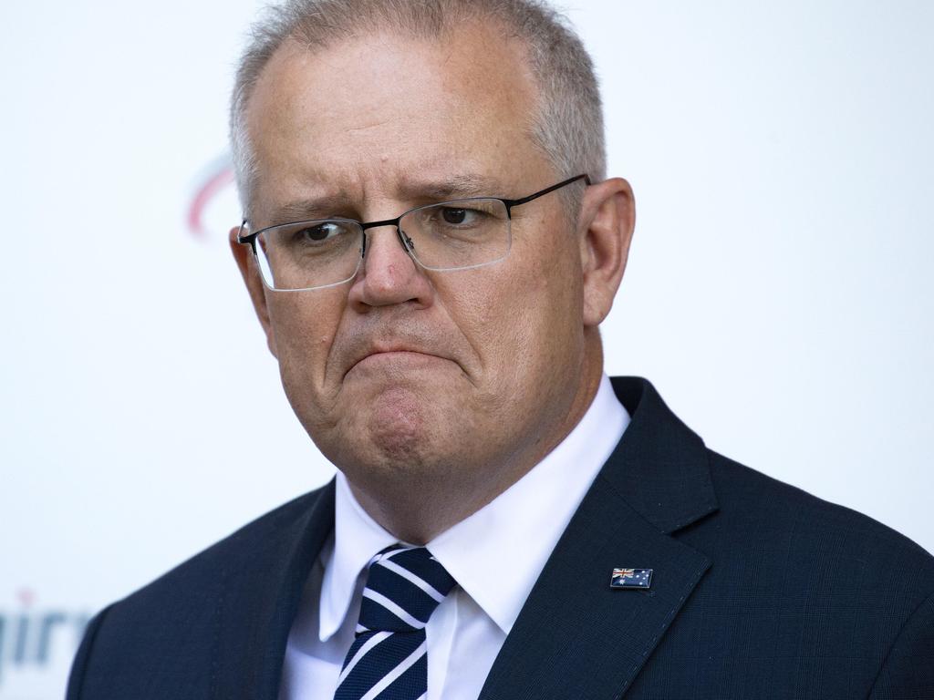 Australian Prime Minister Scott Morrison called Afghanistan’s President to apologise. Picture: NCA NewsWire / Sarah Matray