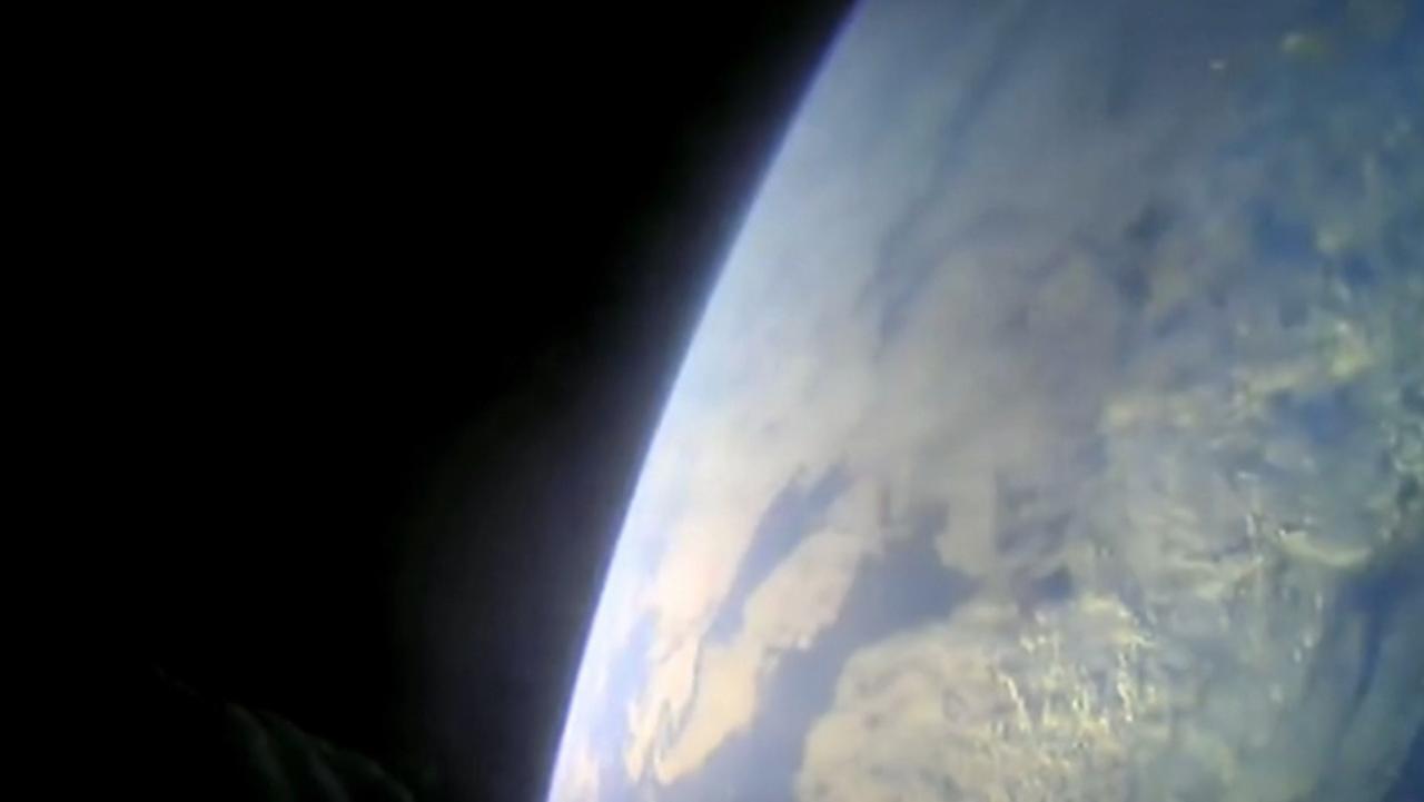 Earth appears “a perfect world” below. Picture: SpaceX