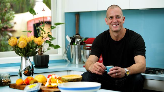 Fast Ed at home in his kitchen. Picture: Annika Enderborg