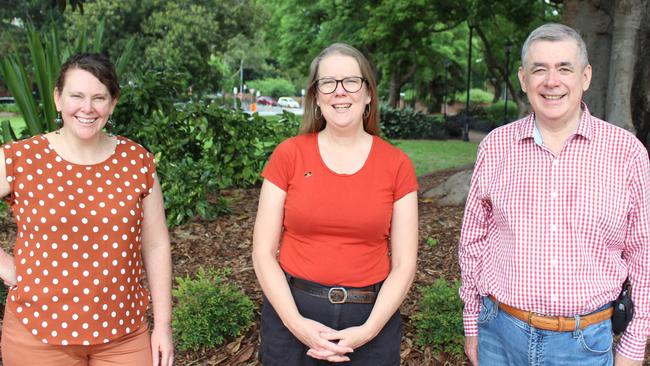 Katrina James, Susan Price and Douglas Hawthorne.