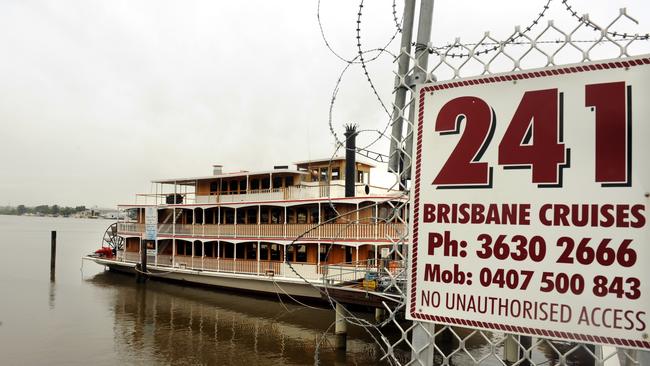 The Kookaburra Queen has been a prominent boat on the Brisbane River for some time. The floods destroyed its original moorings at Eagle Street Pier, and now they've relocated to Bretts Wharf.