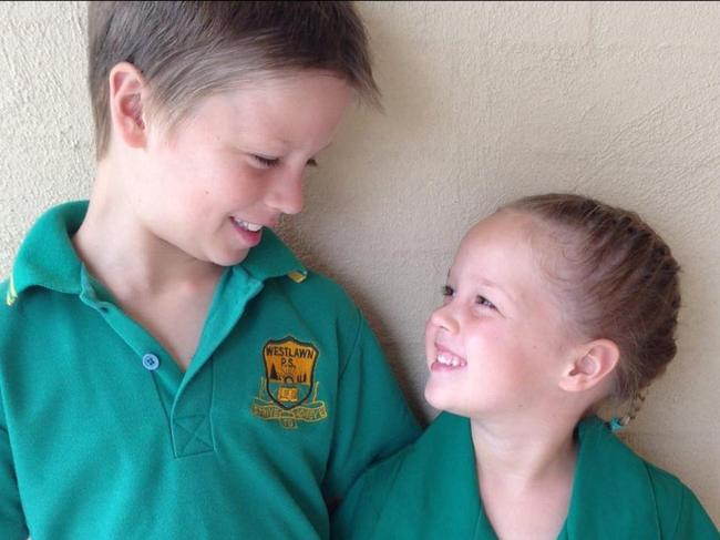 Kayden Danks-Brown, 14, and his sister Sharna, 11, who were both killed alongside their dad in a tragic triple fatal crash at Grafton on Saturday night. Picture: Facebook