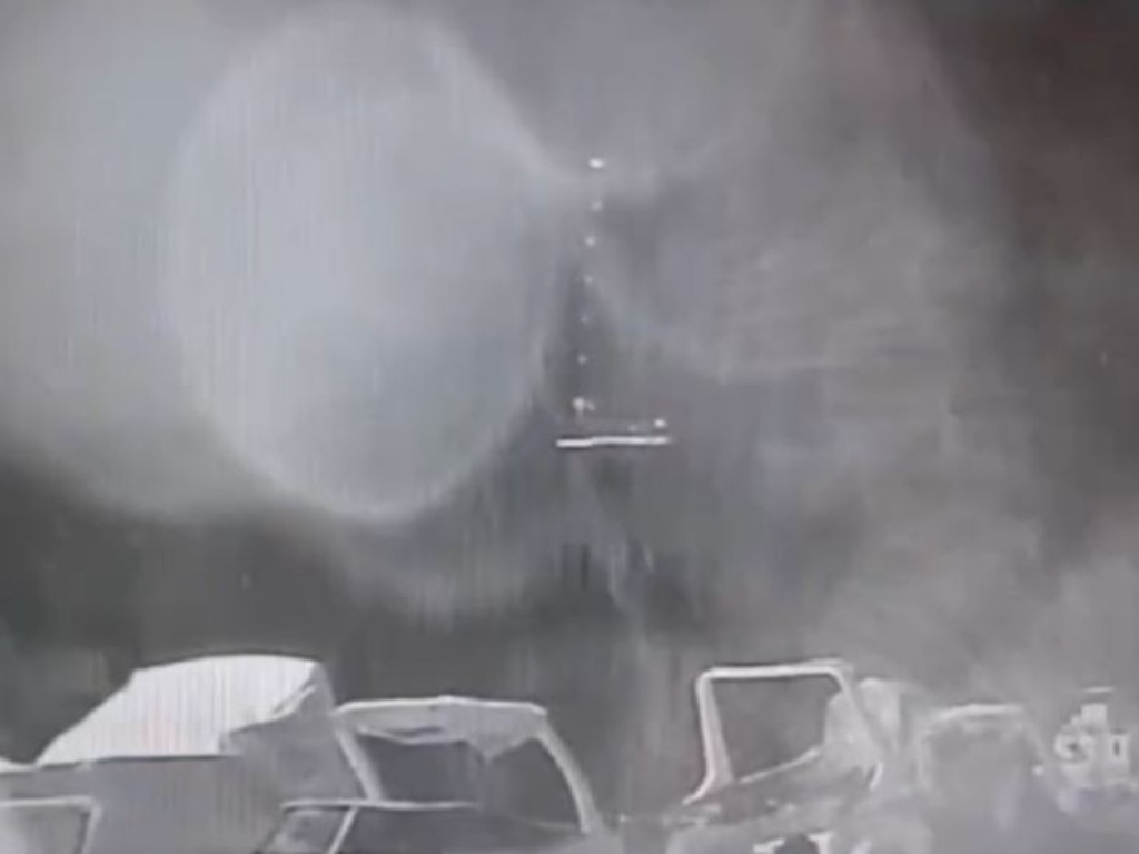 Disturbing new CCTV has captured the moment a 56-metre superyacht was swallowed by a tornado-like waterspout