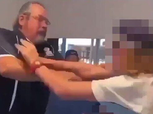 Teacher and students in a fight at Maitland Grossmann High School.