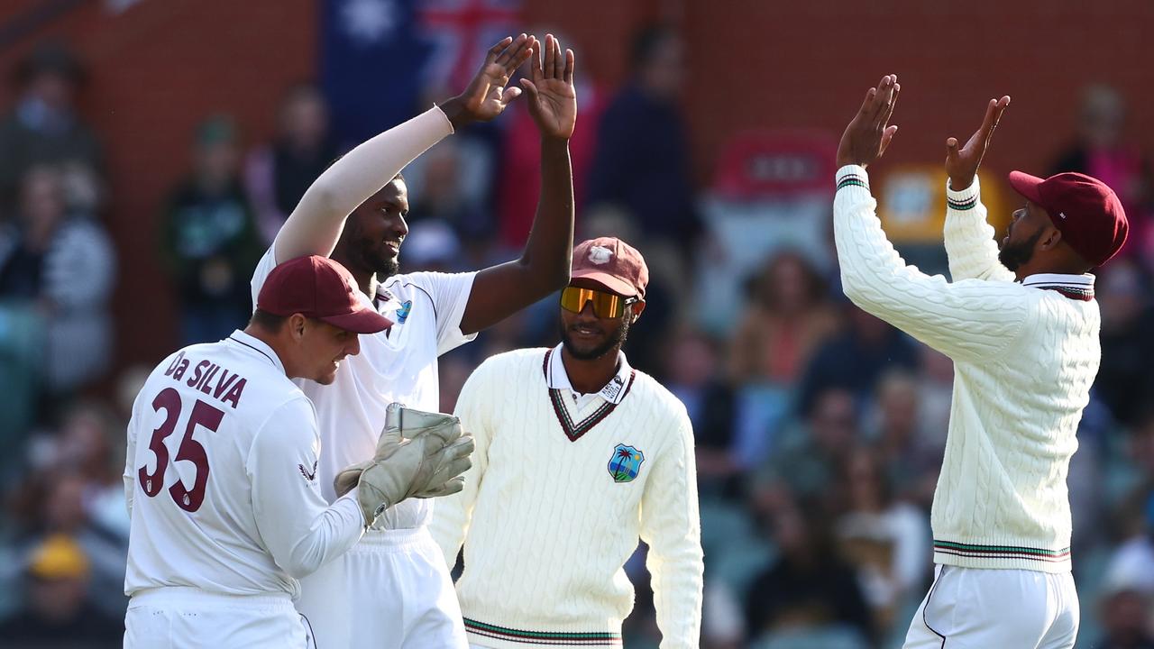 The Windies’ bowling attack isn’t offering much. (Photo by Chris Hyde/Getty Images)