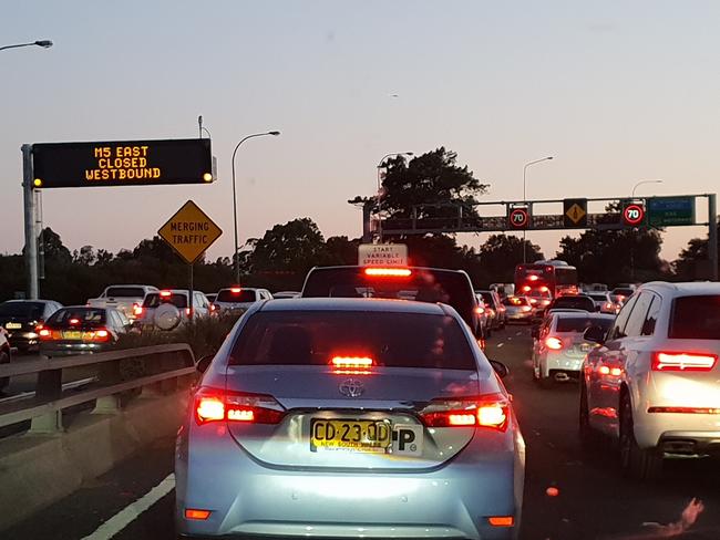 A frustrated commuter’s view on the M5.