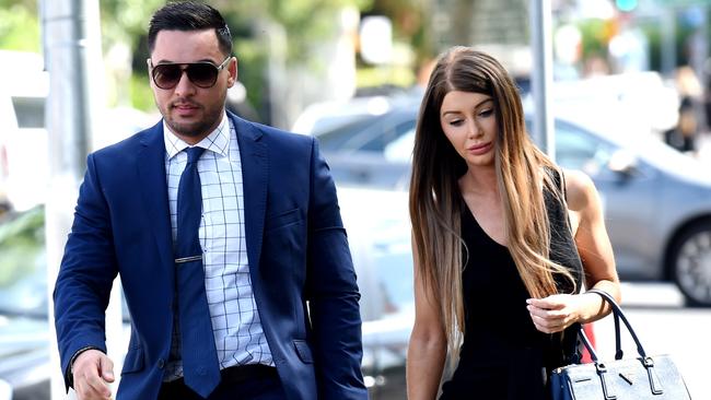 Salim Mehajer and his wife Aysha. Picture: AAP Image/Paul Miller.