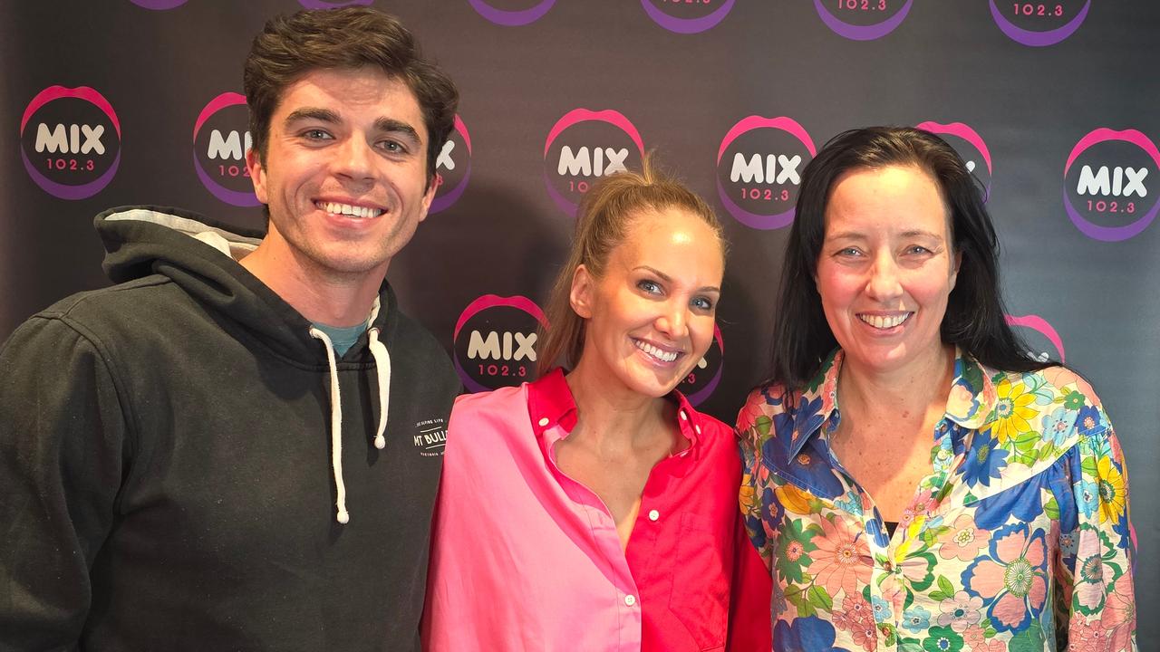 Mix 102.3's Max Burford, Hayley Pearson and Ali Clarke. Picture: Supplied