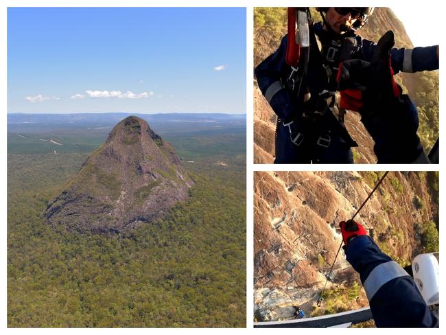 Numerous rescue operations were carried out on Mt Beerwah on Saturday.