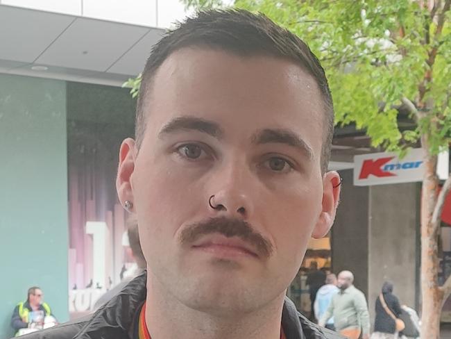 Shane Kerrison, 29, said he feels unsafe working in Rundle Mall. Picture: Dasha Havrilenko