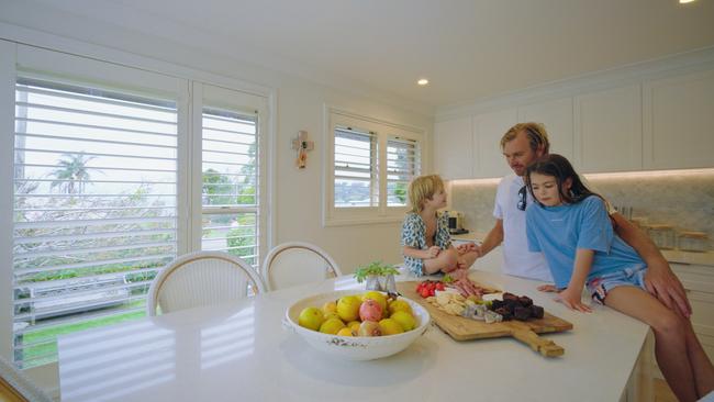 The kitchen is Ace’s favourite feature of the home he and wife Beck have renovated over the years