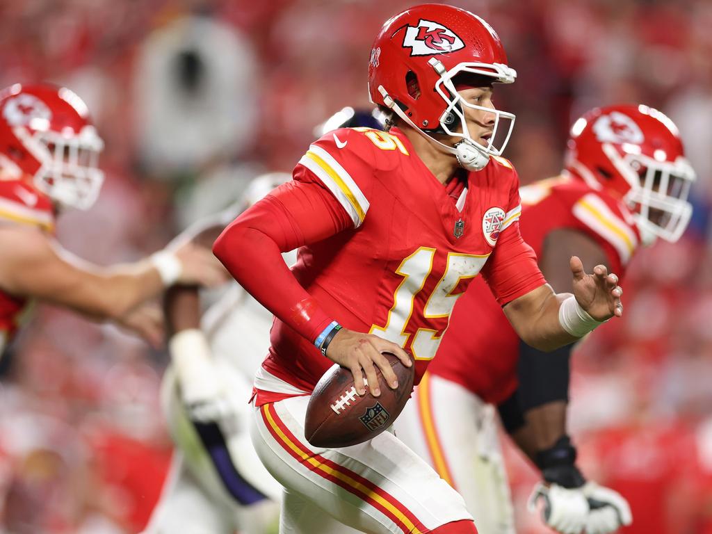 Patrick Mahomes and Kansas City Chiefs defeated the Baltimore Ravens last week. Picture: Christian Petersen/Getty Images