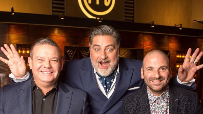 MasterChef judges Gary Mehigan, Matt Preston and George Calombaris are back for another year. Picture: Jay Town