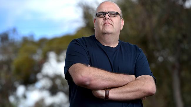 Stewart Johnston, one of the whistleblowers of the abuse at Oakden. Picture: Naomi Jellicoe