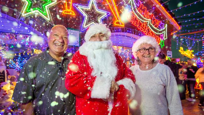 Antonio and Matilde Filippini, pictured in 2018, have made the tough decision to cancel their annual Christmas display due to COVID-19. Picture: Jay Town