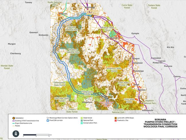 Powerlink have selected the final 1km corridor alignment. November 29, 2023