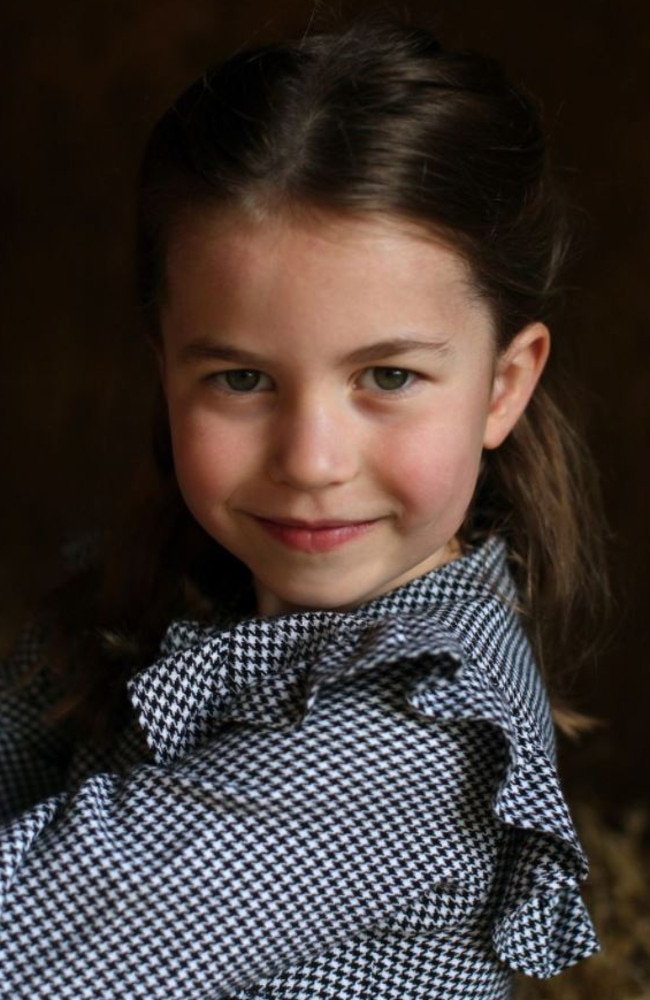 Princess Charlotte on her fifth birthday. Picture: Supplied