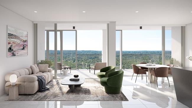 An interior at Trilogy by Meriton, Macquarie Park. Source: Supplied