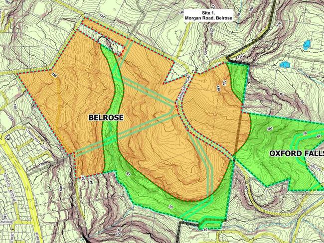 There is a proposal for 450 homes on the site at Belrose. .