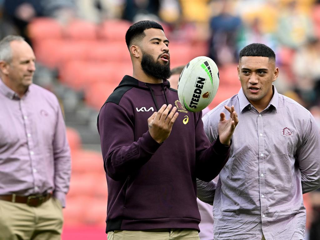 Payne Haas is expected to return for the Broncos. Picture: Bradley Kanaris/Getty Images