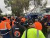 ‘Never be defeated’: Union workers take on SA crane operator