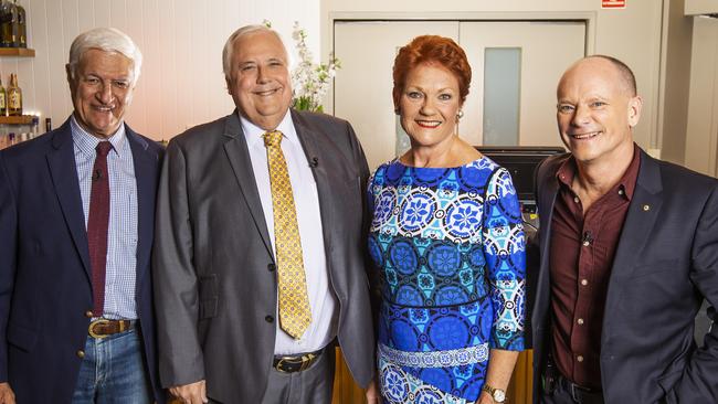 Paul Murray Live Pub Test: The Mavericks with Pauline Hanson, Clive Palmer, Bob Katter and Campbell Newman on the Gold Coast.Picture: NIGEL HALLETT