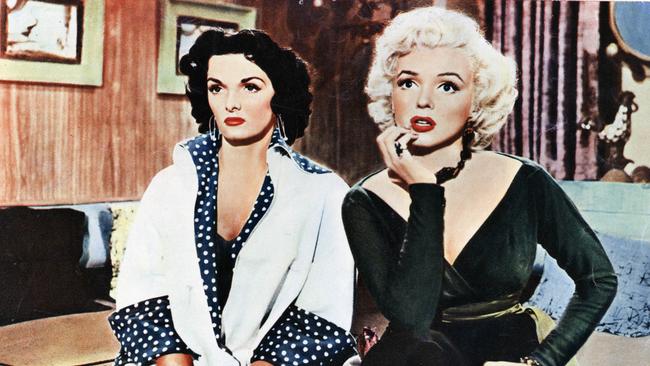 Jane Russell and Marilyn Monroe in Gentlemen Prefer Blondes. Picture: AAP  