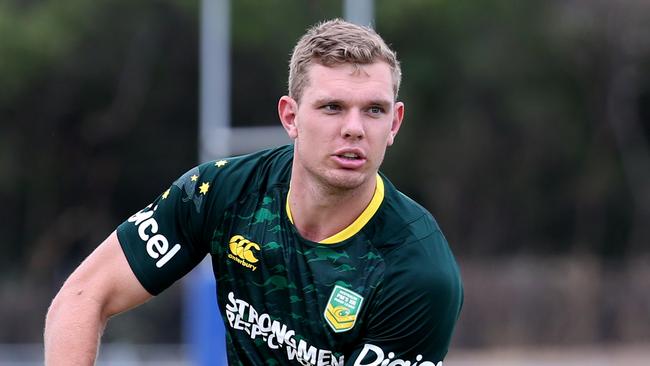 The Australian Prime Minister's XIII rugby league team training at Jones Park in Cairns. Tom Trbojevic. PICTURE: STEWART McLEAN