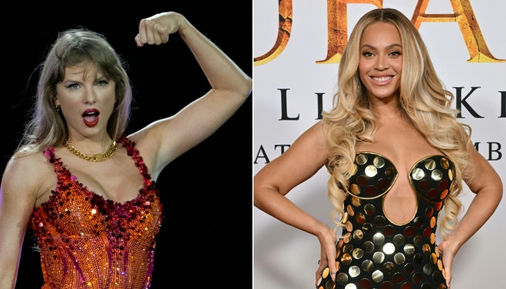 Taylor Swift and Beyonce are among the stars competing for the music industry's top prizes at the Grammys