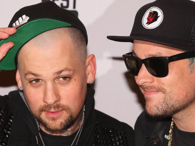 Good Charlotte rockers and twins Benji and Joel Madden were on tour halfway across the country at the time of the alleged incident. Picture: Getty