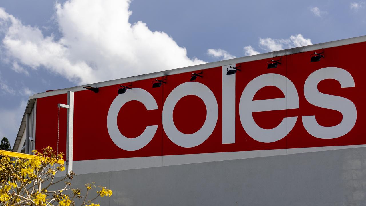 The native bird is on the loose in the Coles supermarket. Picture: NewsWire / Sarah Marshall