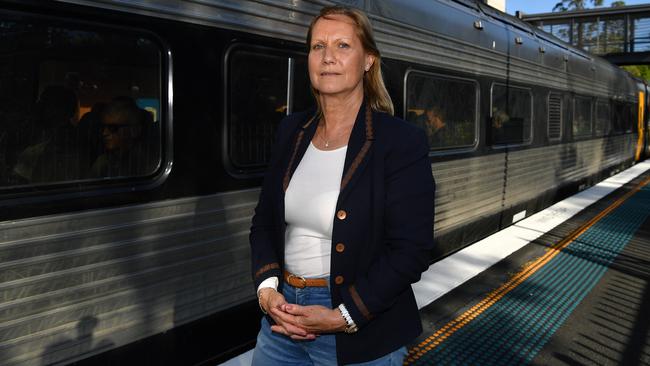 MACROC president Judith Hannan at Picton station. Picture: AAP/Joel Carrett