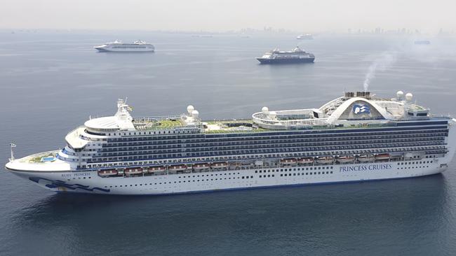 The Ruby Princess has been linked to clusters of coronavirus cases. Picture: AP