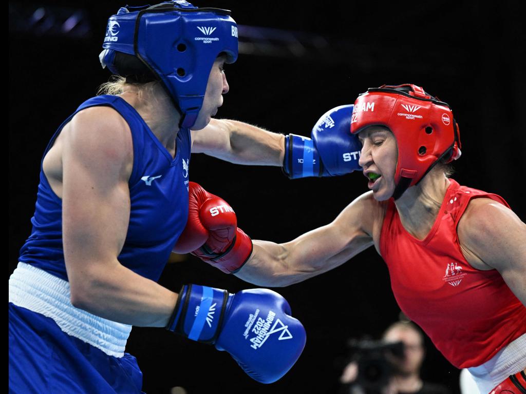 Kaye Scott’s was convincingly beaten by Rosie Eccles. Picture: Andy Buchanan / AFP