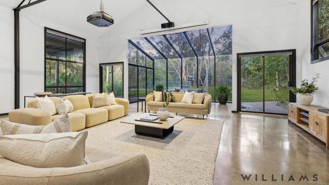 South Australian actor Teresa Palmer has put up her stunning Adelaide Hills “sanctuary” for sale in Scott Creek. Picture: Williams Real Estate/realestate.com.au