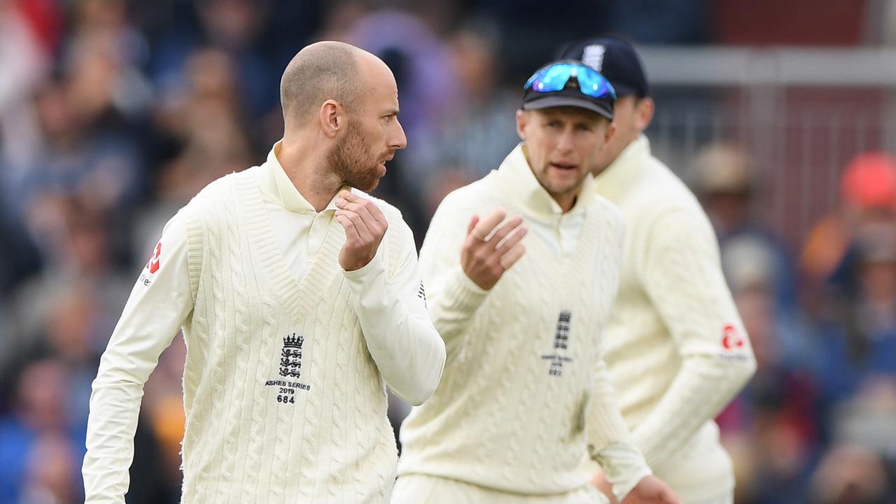 Jack Leach let Steve Smith off the hook with a no ball.