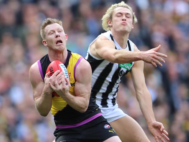 Richmond, led by Jack Riewoldt, took 13 marks inside 50 per game last season.